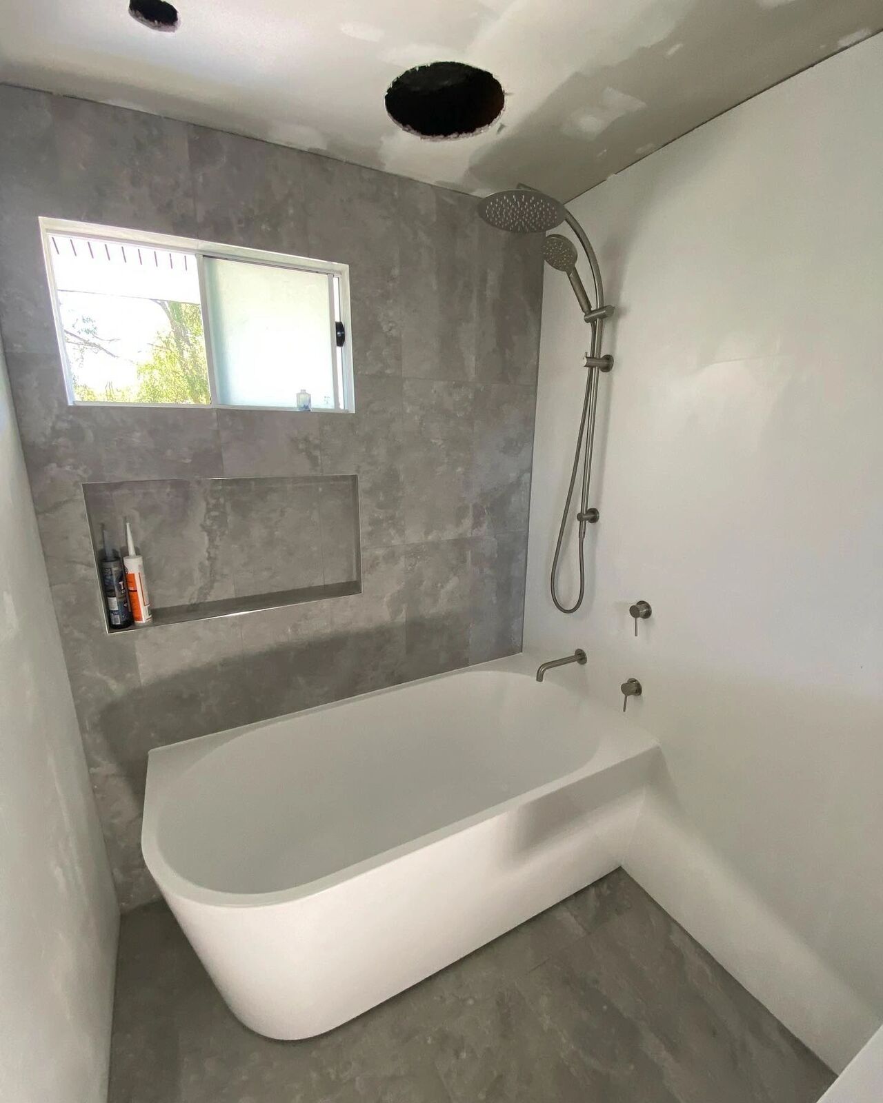 Bath and shower fit-off